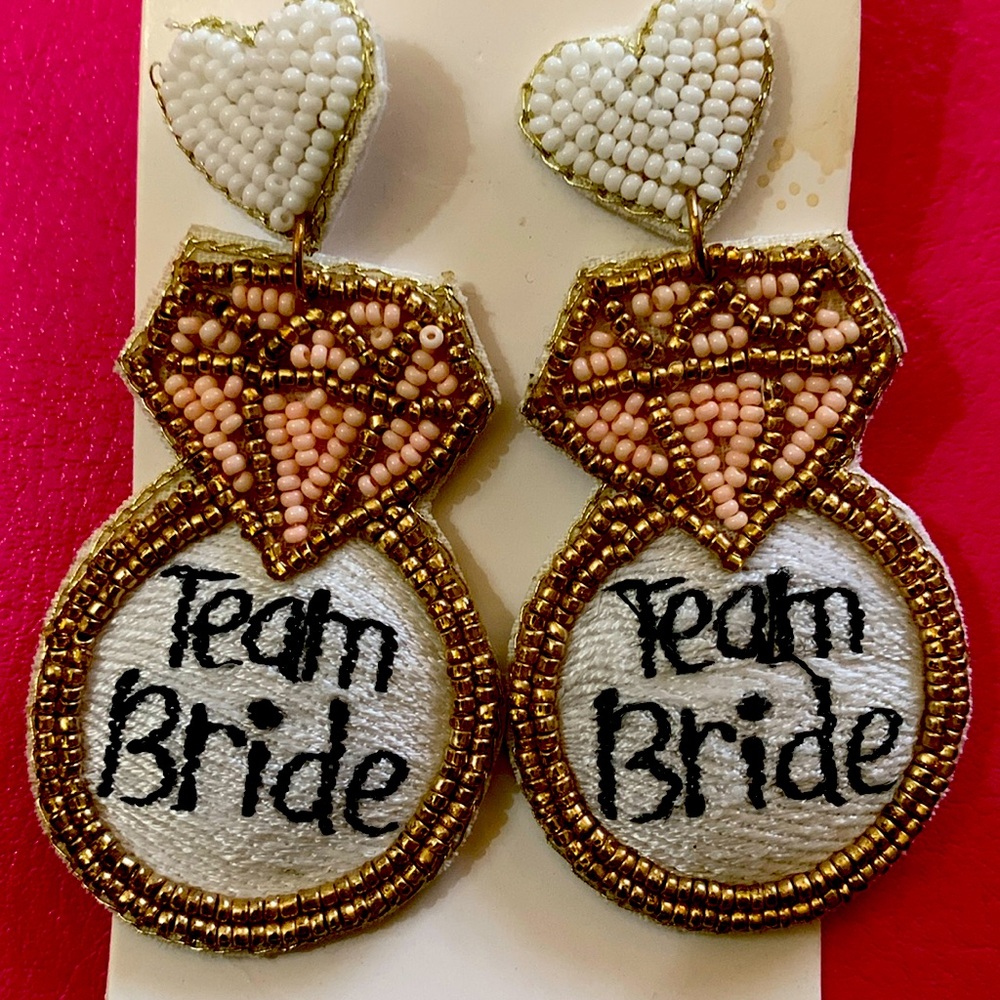 Hand crafted earrings perfect for bridal shower